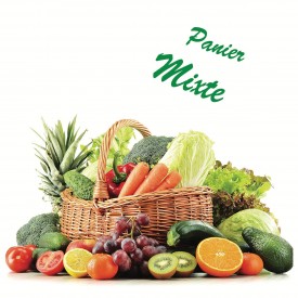 Panier de fruits et légumes (mixte)  قفة خضر وفواكه منوعة